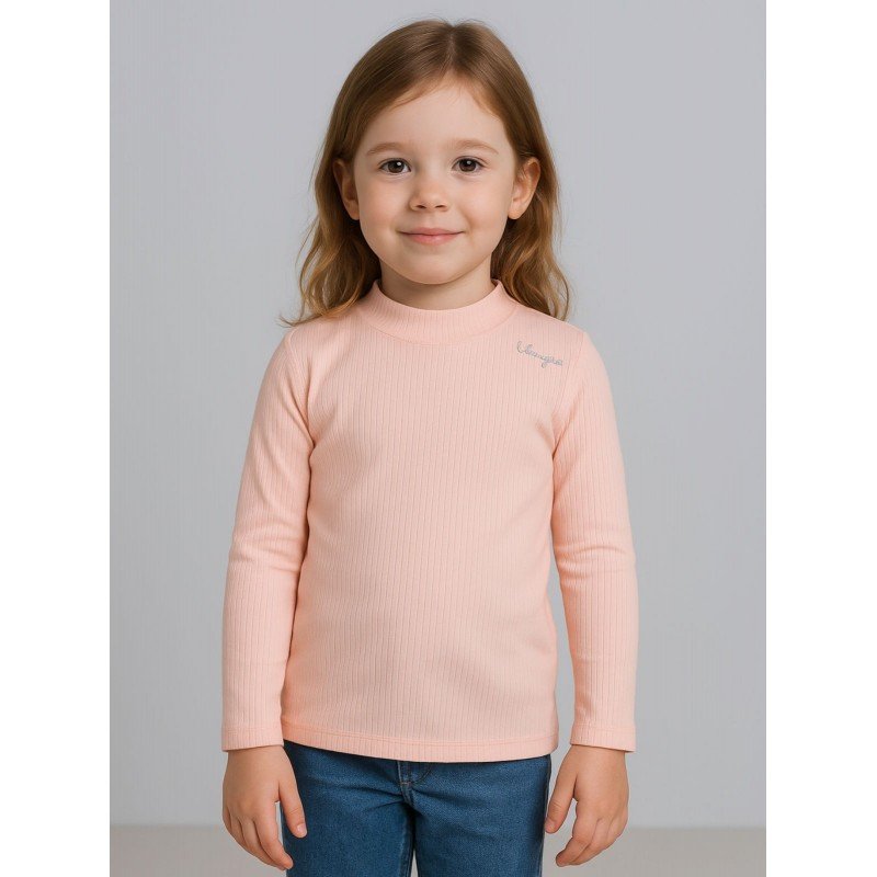 بلوزة للأطفال لون زهري بارد