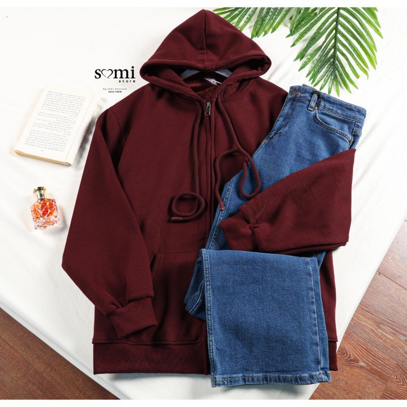 جاكيت للصبايا لون خمري شتوية من Sami Boutiqe