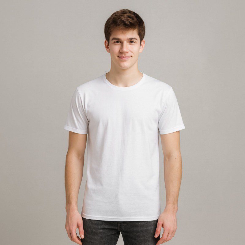 بلوزة نص كم رجالي قبة تيشيرت لون أبيض قطن من جقليص صناعة سوريا