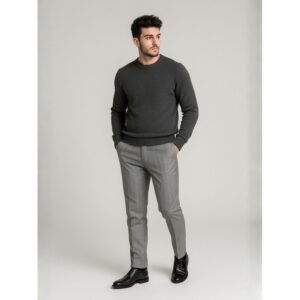 بنطال رجالي لون رمادي