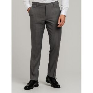 بنطال رجالي لون رمادي غامق