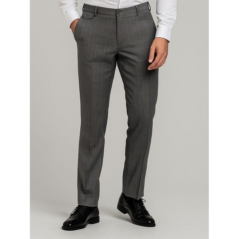 بنطال رجالي لون رمادي غامق