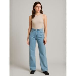 بنطلون جينز ستاتي أزرق فاتح