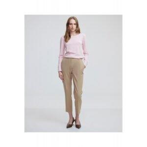 بنطلون رسمي باللون البيج الفاتح