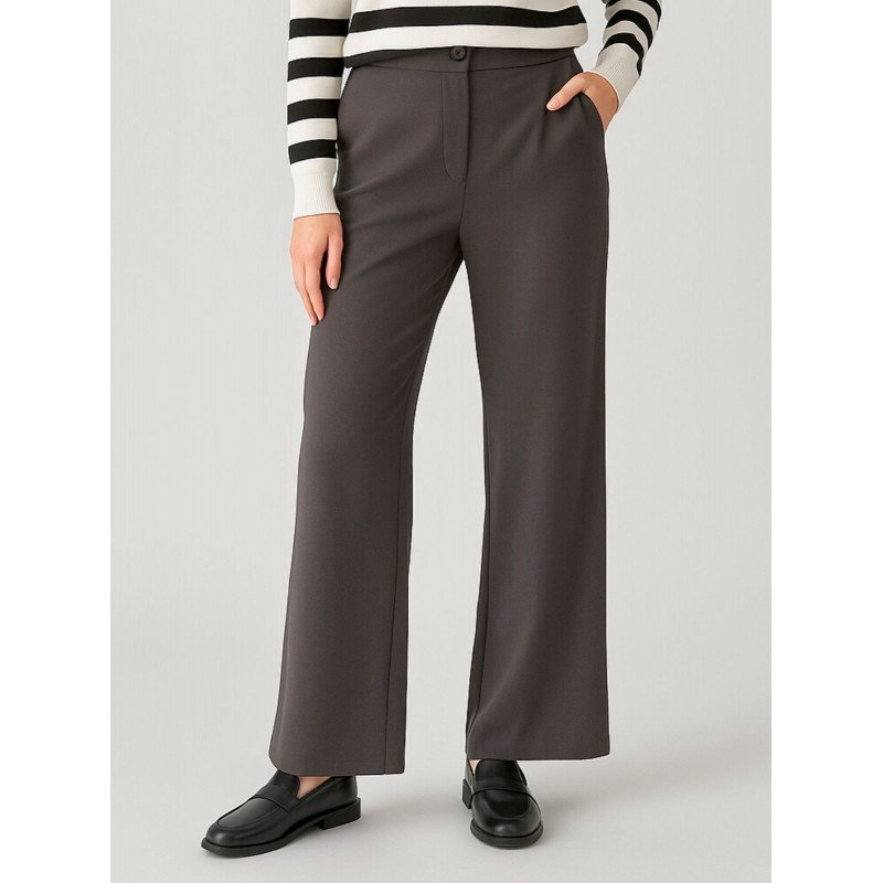 بنطلون ستاتي قماش لون سكني