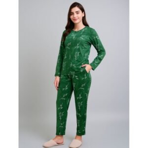 بيجامة ستاتية شتوية لون أخضر