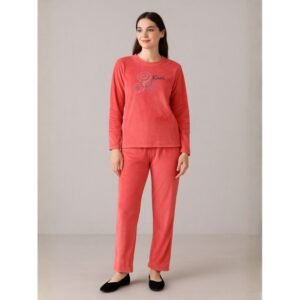 بيجامه ستاتي شتوي لون فوشي