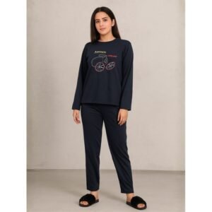 بيجامه ستاتي شتوي لون كحلي