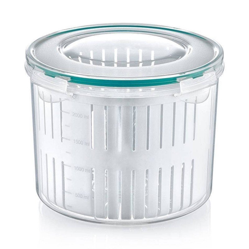 تبروير مخللات شفاف مع غطاء لون شفاف 2.5 لتر