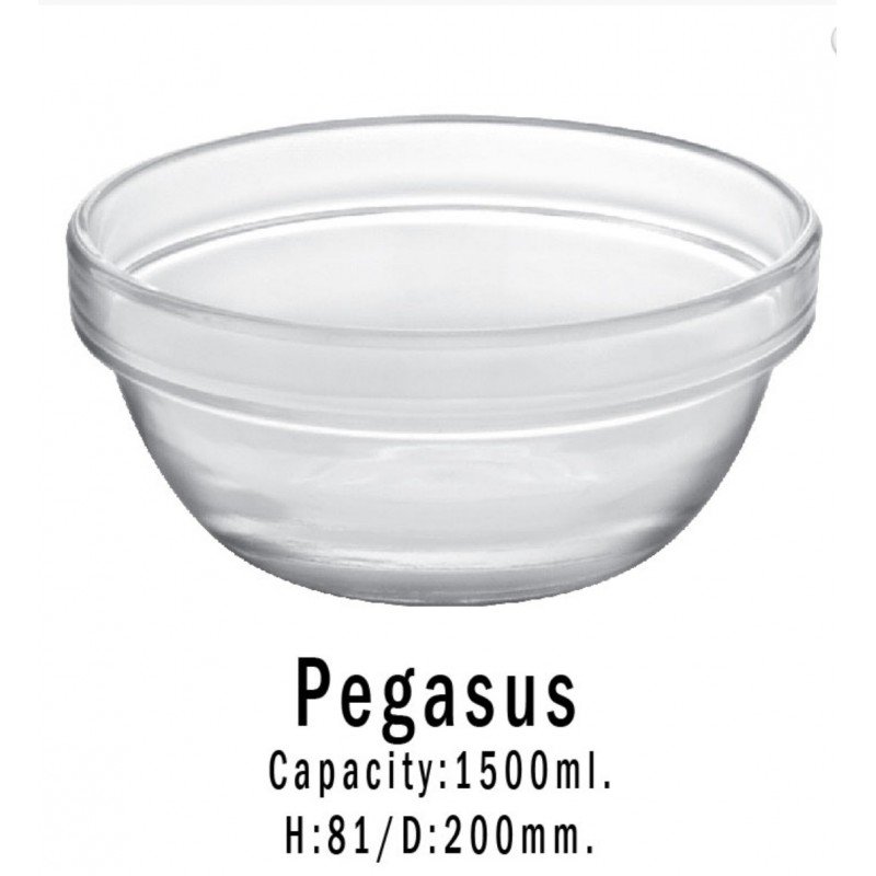 جاط سلطة زجاج 20سم - Image 2