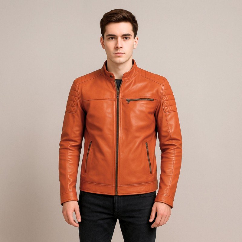 جاكيت جلد طبيعي رجالي