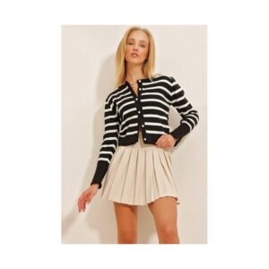 جرزة باللون الاسود والابيض One Size