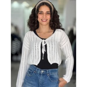 جرزة صوف ستاتي لون أبيض Happiness İstanbul