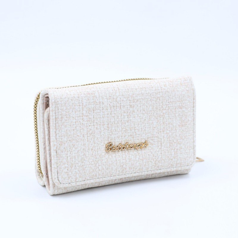 جزدان DOUBLE ELEGANCE حجم وسط لون ابيض