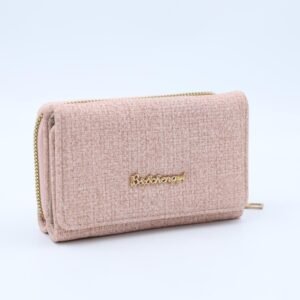 جزدان DOUBLE ELEGANCE حجم وسط لون زهري