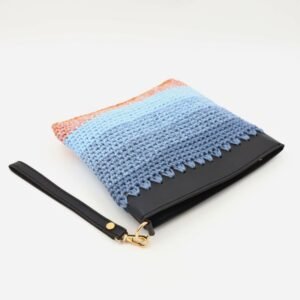 جزدان كروشية لون مونس - نكشة فن