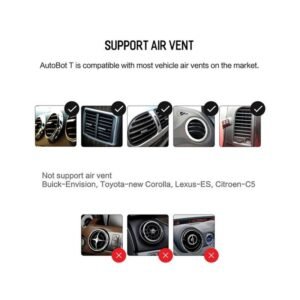 حامل جوال مغناطيسي على مكيف السيارة