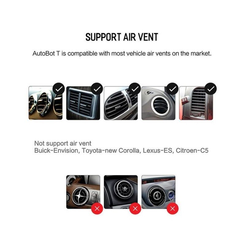 حامل جوال مغناطيسي على مكيف السيارة