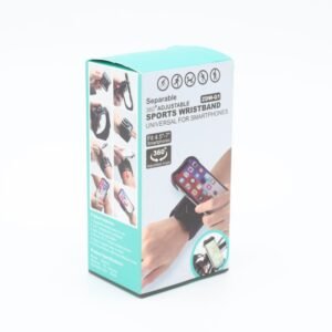 حامل موبايل رياضي قابل للدوران 360° يثبت على الذراع – لون أسود