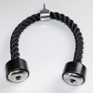 حبل تمرين للكابل (Tricep Rope Cable Attachment) يُستخدم في أجهزة الجيم لتمارين الذراعين والكتفين