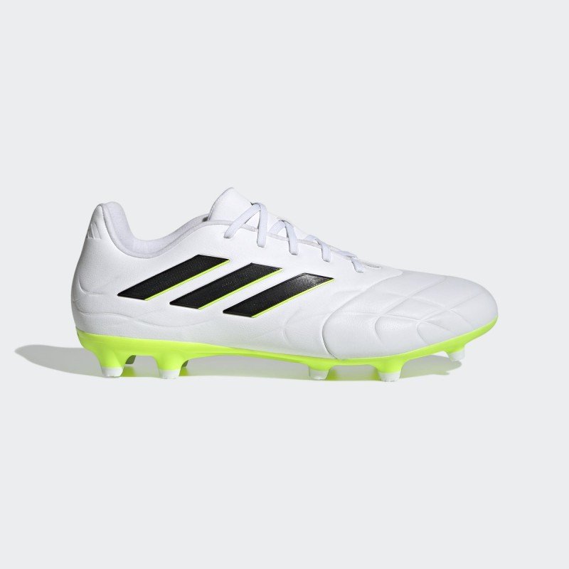 حذاء اديداس كوبا بيور 3 للرجال لون أبيض ونعل أخضر- adidas Unisex Copa Pure.3 FG  Boots  - White