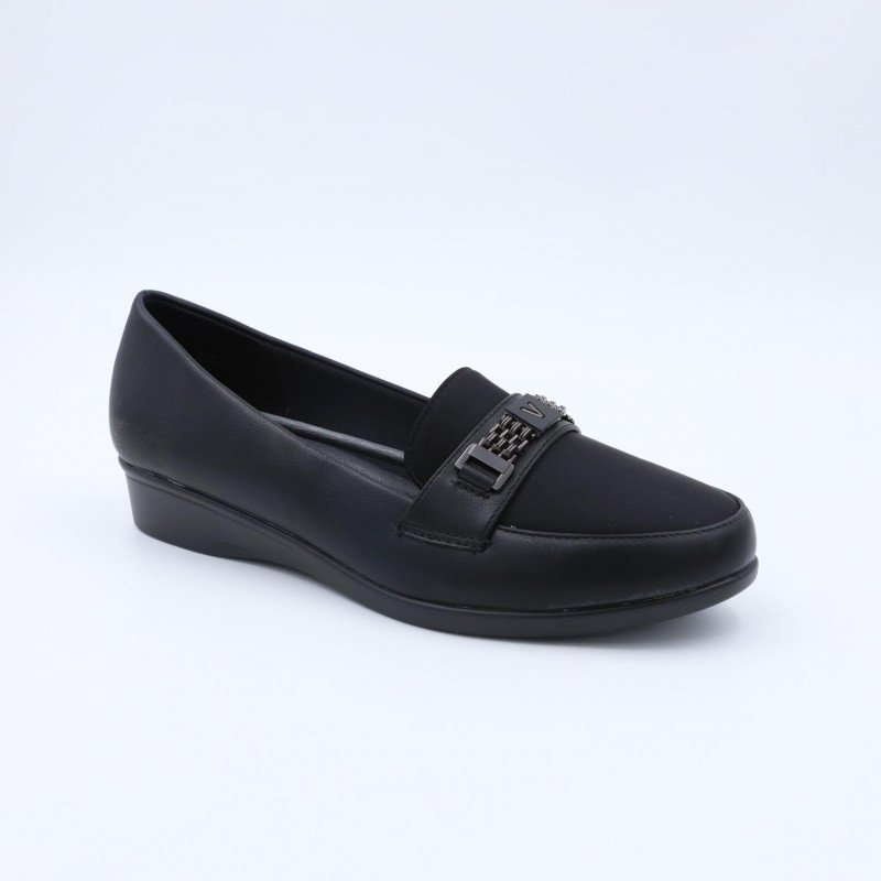 حذاء كاجوال ستاتي طبي لون أسود