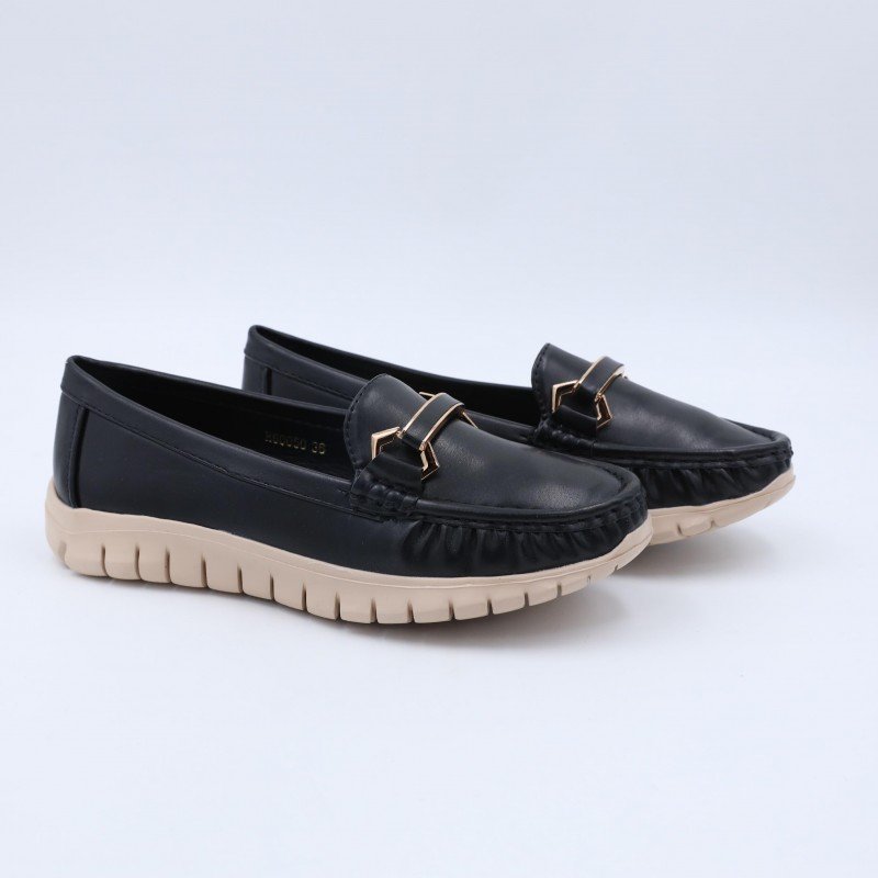 حذاء كاجوال ستاتي طبي لون أسود