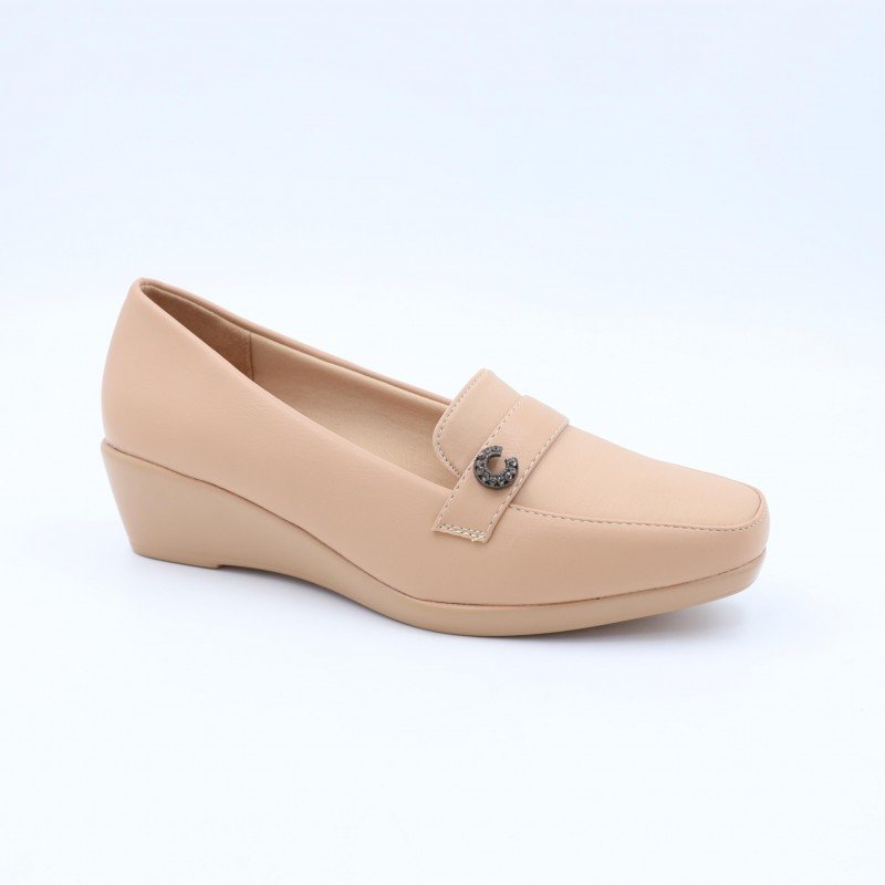 حذاء كاجوال ستاتي طبي لون بيج