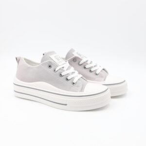 حذاء كاجوال ستاتي لون رمادي فاتح