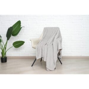 حرام كورال لون رمادي فاتح MISTY GREY SINGLE 150×200 CM