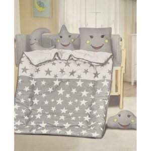 حرام للأطفال 7 قطع لون رمادي فاتح 100*150 سم