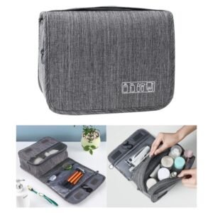 حقيبة نسائية متعددة الإستخدامات مربعة لون رمادي