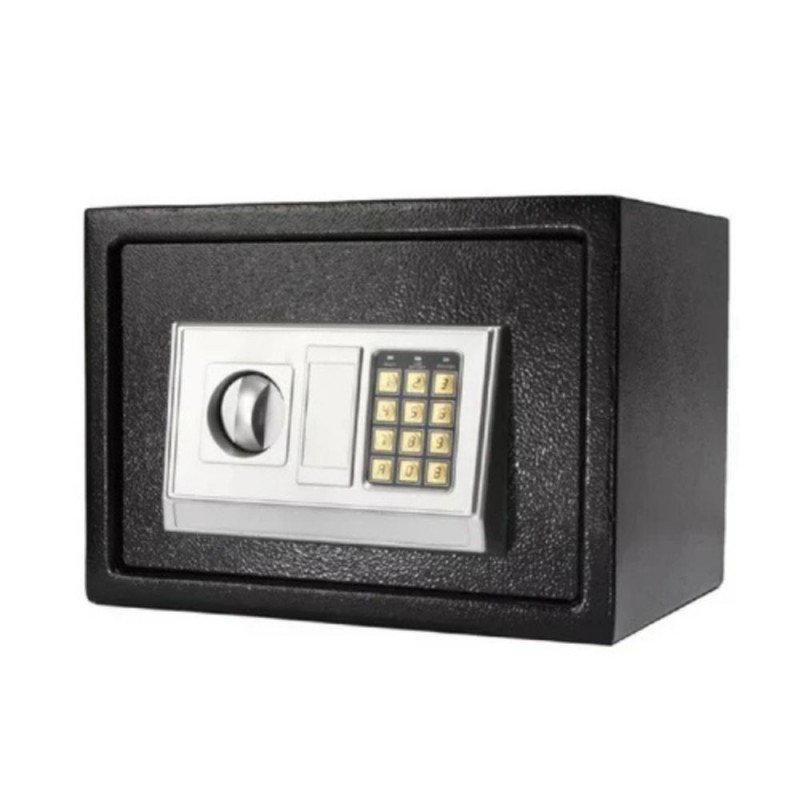 خزنة حديد إلكترونية برمز رقمي – مقاس 30 × 38 × 30 سم