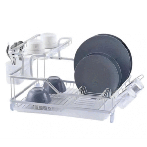 رف صحون جلي المنيوم ( سكني , اسود , ذهبي )