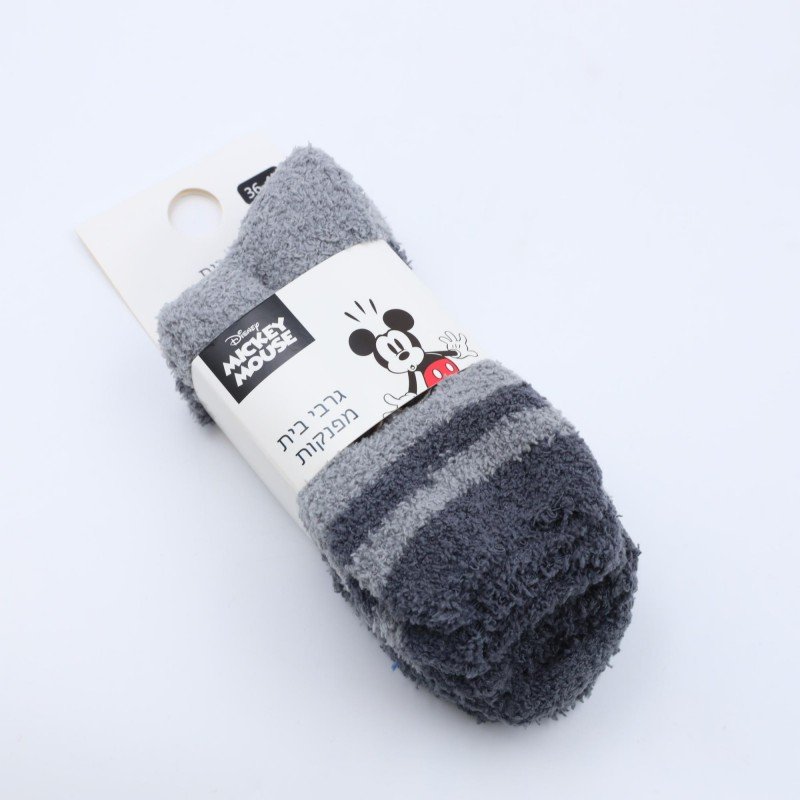 زوج جرابين بيتي شتوي – DISNEY MICKEY MOUSE لون سكني (مقاس 36–41)