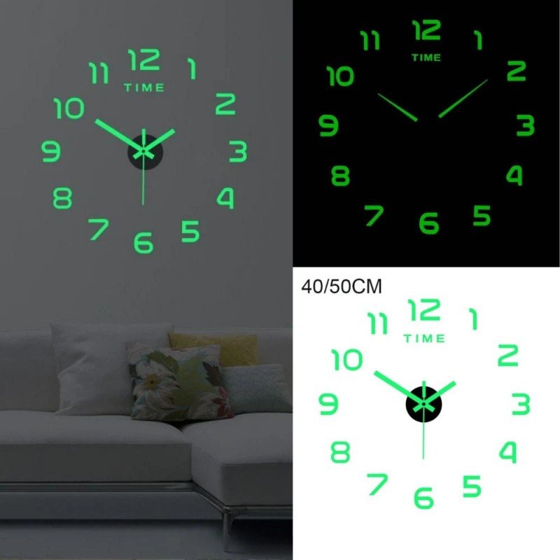 ساعة حائط أرقام 3D