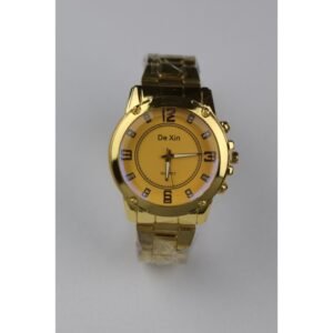 ساعة يد رجالية دائرية ستانلس ستيل