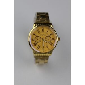 ساعة يد رجالية دائرية ستانلس ستيل