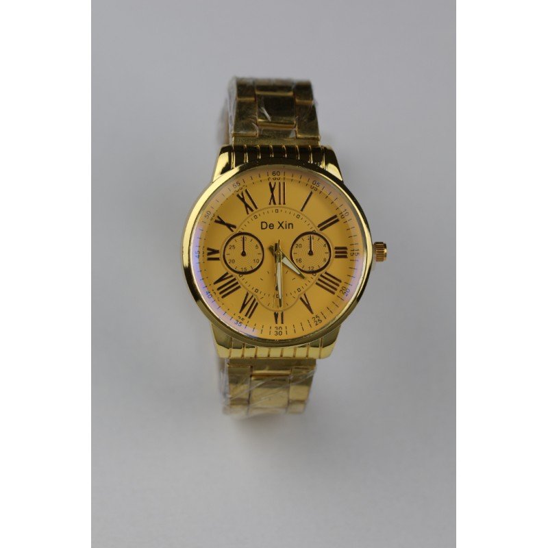 ساعة يد رجالية دائرية ستانلس ستيل