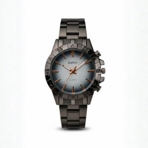 ساعة يد رجالية دائرية ستانلس ستيل