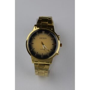 ساعة يد رجالية دائرية ستانلس ستيل