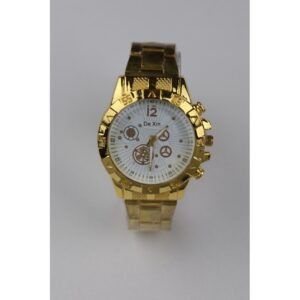 ساعة يد رجالية دائرية ستانلس ستيل