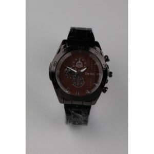 ساعة يد رجالية دائرية ستانلس ستيل