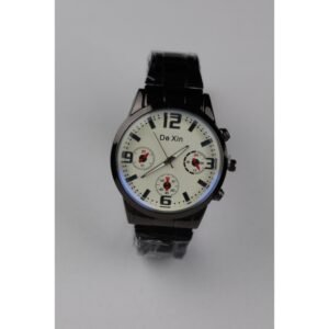 ساعة يد رجالية دائرية ستانلس ستيل