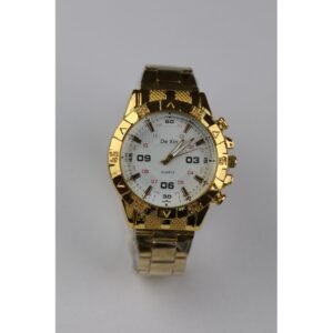 ساعة يد رجالية دائرية ستانلس ستيل