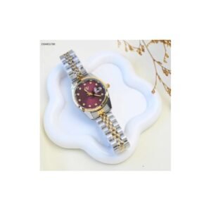 ساعة يد نسائية أنيقة اللون فضي و ذهبي من ماركة FJ مع كفالة سنتين ضد تغير اللون