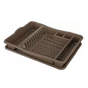 سلة مجلى بلاستيك لون بيج