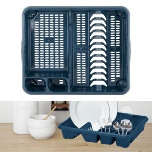 سلة مجلى بلاستيك لون كحلي