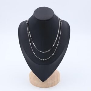 سلسال فضي طبقتين