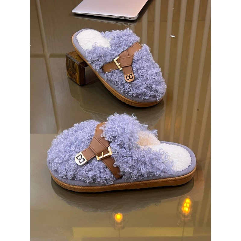 سليبر شتوي ستاتي لون أزرق